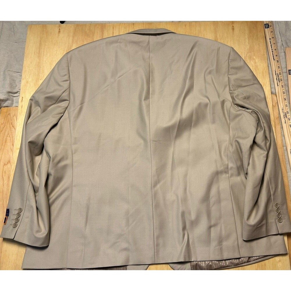 Giorgio Fiorelli Blazer Mens 60 R Super Fine Tan Suit Jacket NWT - Picture 13 of 16